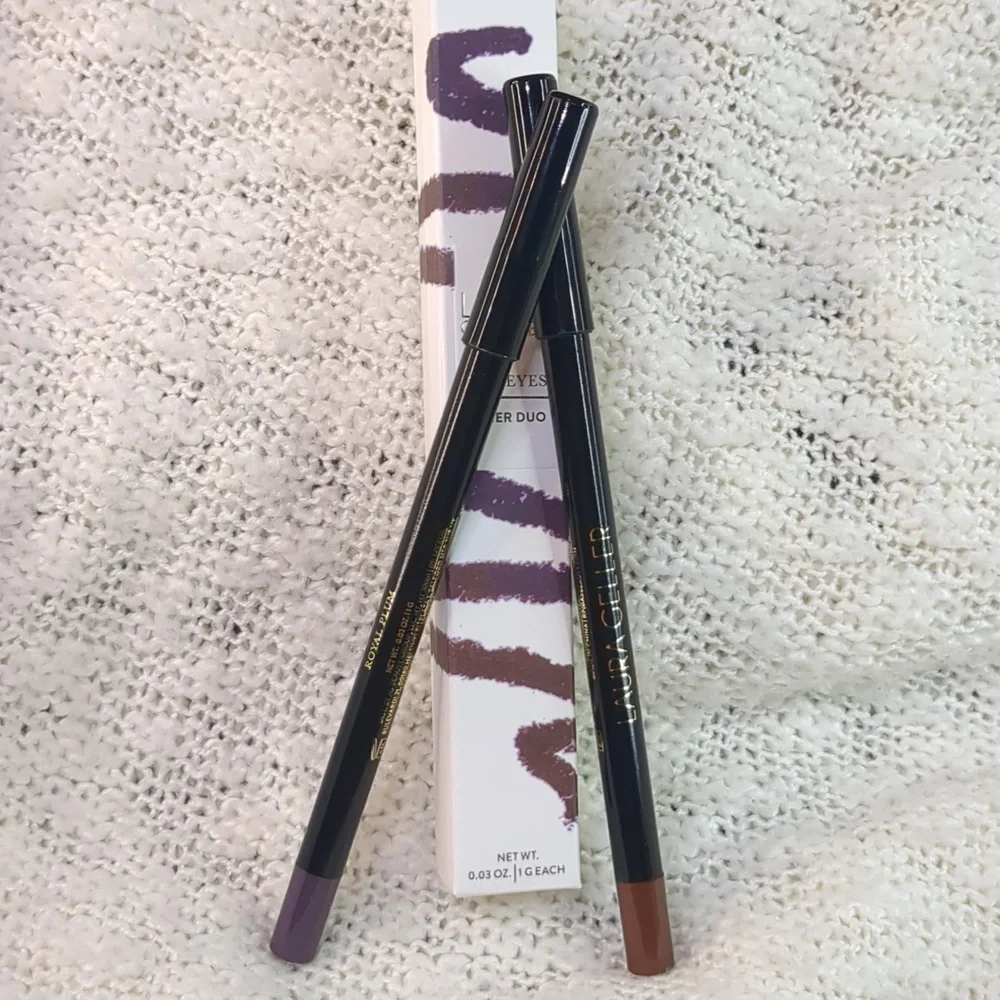Laura Geller StyleEYES Liner Duo in Royal Plum/Warm Cocoa, 2g/0.06oz